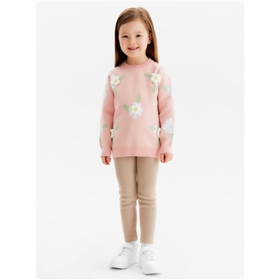 Джемпер детский KAFTAN «Ромашки», размер 30 (98-104 см), розовый