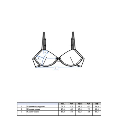 Бюстгальтер с формованными чашками
