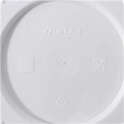 Горшок для цветов с поддоном «Флориана», 2.8 л, d=20 см, h=18.2 см, белый