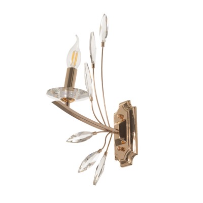 Бра настенное BayerLux «Барселона», 1хЕ14, 40 Вт, золото