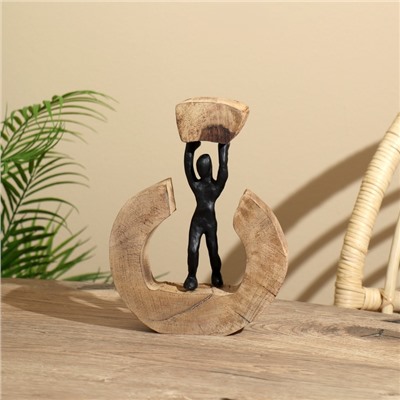 Сувенир «Сила», 17×5×23 см, полимерная смола, манговое дерево