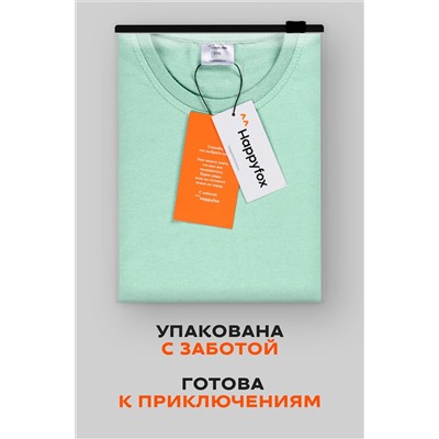 Детская однотонная футболка Happyfox