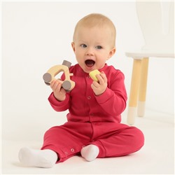 Комбинезон детский MINAKU, рост 56-62 см, малиновый