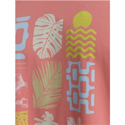 Свободная футболка  с авторским принтом