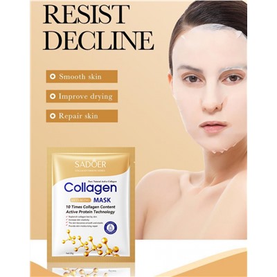 Омолаживающая маска для лица с коллагеном SADOER Collagen Anti-aging mask