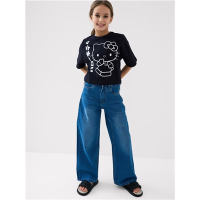 Фуфайка трикотажная для девочек (футболка)