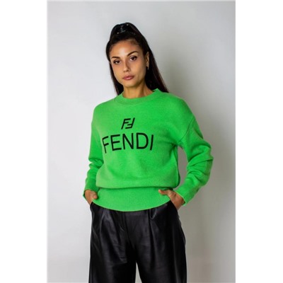 Теплый джемпер F женский арт.1835 (Зеленый)