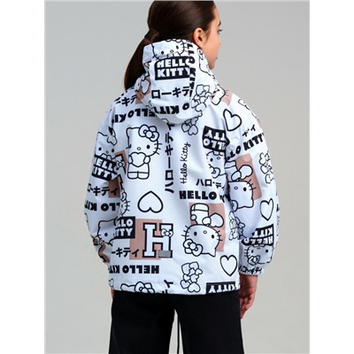 Куртка текстильная с полиуретановым покрытием для девочек (ветровка)