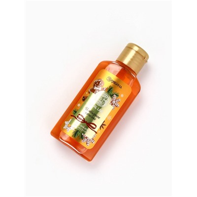 Новогодний подарочный набор косметики: гель для душа 100 мл и бомбочка для ванны 100 г, аромат имбирное печенье, URAL LAB