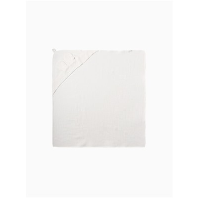 Полотенце - уголок муслиновое «Крошка Я», 75×75 см, хлопок 100%, белое
