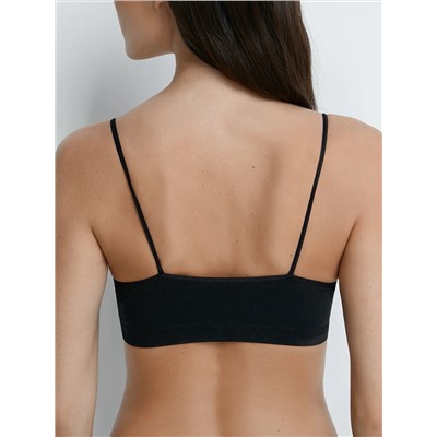 Omsa Топ OmS122 Майка "Toп" женская (кроп-топ на тонких бретелях), PA