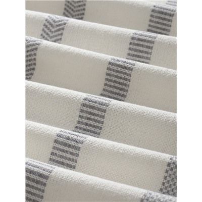 Плед «Этель» Milky stripe, 130×160 см, молочный, хлопок 100%