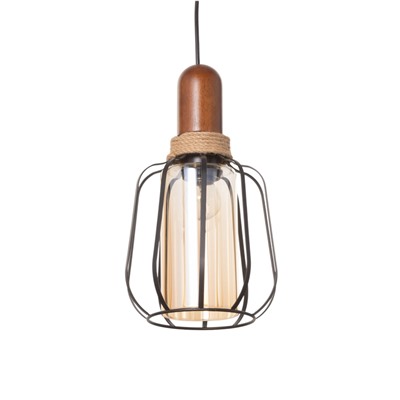 Светильник BayerLux «Вица», 1×40 Вт, Е27, черный, 18×18×30 см