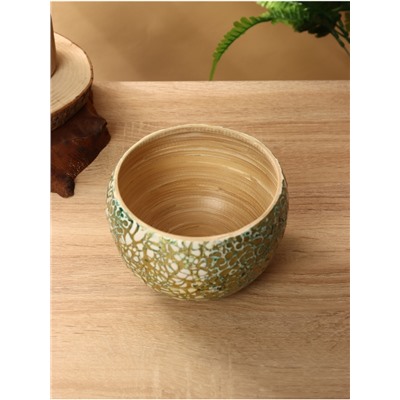 Ваза, 15×15×10.5 см, бамбук