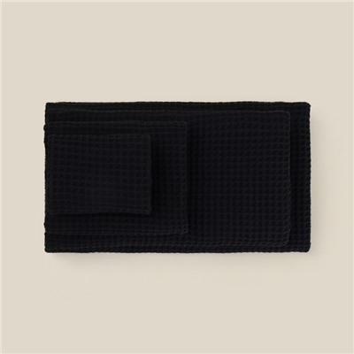 Полотенце вафельное SL HOME: Basic "Дарк Маре" 50х90 см, 100% хлопок, 340 г/м2