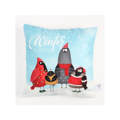 Наволочка декоративная новогодняя «Этель. Winter», 40×40 см, велюр