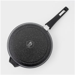Сковорода Мечта «Гранит Black» Induction Pro, d=26 см, съёмная ручка, антипригарное покрытие, индукция, литой алюминий, чёрный