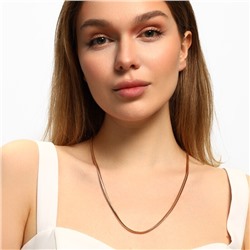 Цепочка коллекция "Дубай", покрытие позолота, плетение снейк, арт.213.289