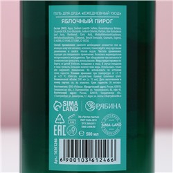 Гель для душа ЧИСТОЕ СЧАСТЬЕ, 500 мл, аромат яблочного пирога, Новый Год