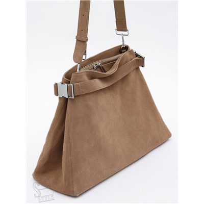 Сумка женская кожаная 6149Q sand Polina&Eiterou  в Новосибирске