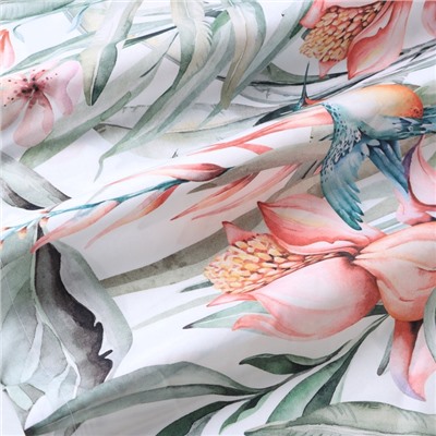 Комплект наволочек «Этель» Exotic island, 70×70+3 см, 2 шт., перкаль, хлопок 100%