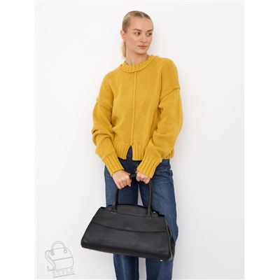 Сумка женская кожаная 3380-2QP black  Polina&Eiterou