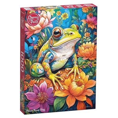 Пазл 1000 "Цветочная лягушка"