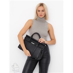 Сумка женская кожаная 98321S black Velina Fabbiano-Safenta  в Новосибирске