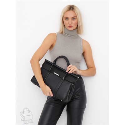 Сумка женская кожаная 98321S black Velina Fabbiano-Safenta  в Новосибирске