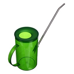 Лейка с длинным носиком, 1 л, без рассеивателя, зелёная, Greengo