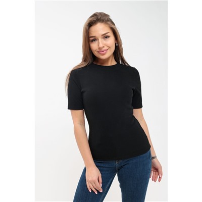 Футболка женская в рубчик (боковая молния)