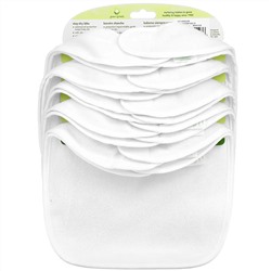 Green Sprouts, Stay Dry Bibs, 3-12 Months, White, 10 Pack