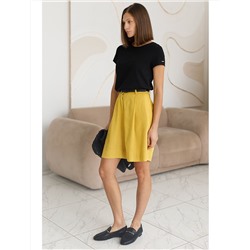 Базовая футболка полуприлегающая из премиального хлопка с эластаном