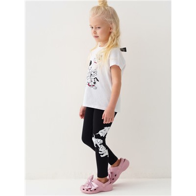 Брюки трикотажные для девочек (легинсы), 2 пары в комплекте