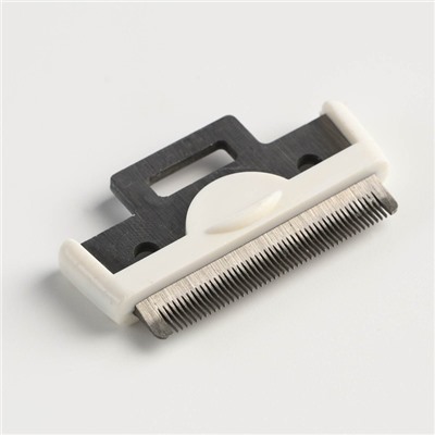 Дешеддер малый, 15×6.2 см, со съёмным лезвием, белый, голубой