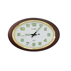 Часы настенные 400x40x260мм коричн. La Mer GD121-1C