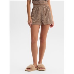 Шорты женские KAFTAN Velvet, размер 44-46, кофейные
