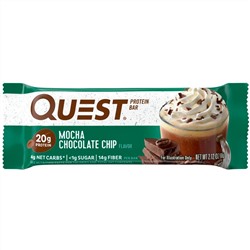 Quest Nutrition, протеиновый батончик, со вкусом мокка и шоколада, 12 батончиков, весом 60 г (2,12 унции) каждый