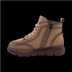 Ботинки из натуральной кожи SE10-6 бежевые