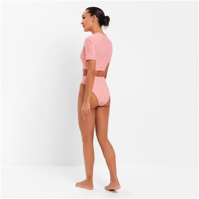 Купальник раздельный с топом женский MINAKU, размер 48, розовый