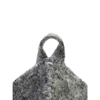 Набор для бани и сауны «Тёмный», 5 предметов: шапка, коврик, рукавица, тапочки, портфель, «Добропаровъ»