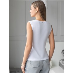 Топ из премиального хлопка с эластаном