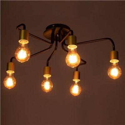 Люстра 2721/6 E27 40 Вт черно-золотой 60×60×30 см