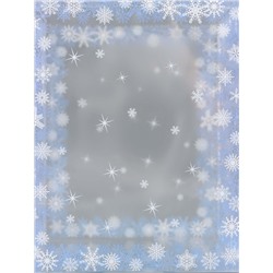 Коробка подарочная новогодняя складная ПВХ «Зимушка» 12×12×15 см