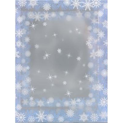 Коробка подарочная новогодняя складная ПВХ «Зимушка» 12×12×15 см