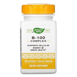 Nature's Way, комплекс B-100 с коэнзимом B2, 100 капсул