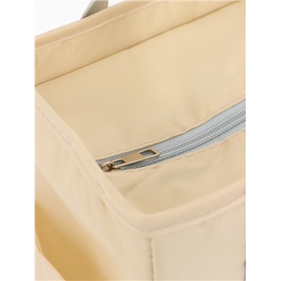 Термосумка на молнии, 6.4 л, бежевая