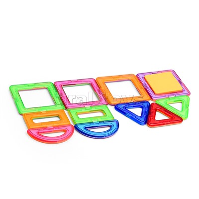 Конструктор магнитный, большой размер дет. (58 дет.), в пакете