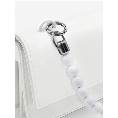 Ручка для сумки, 34×1.5 см, белая