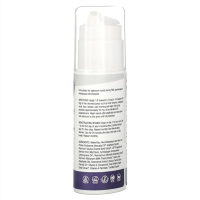 Organic Excellence, Feminine Balance Therapy, крем с биоидентичным прогестероном USP, 100 г (3,3 жидк. унции)
